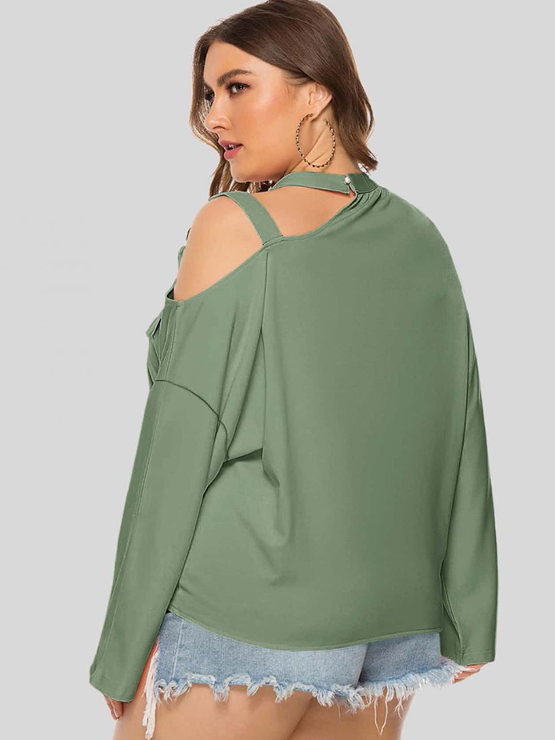 Cold-Shoulder Tie Me Up Top